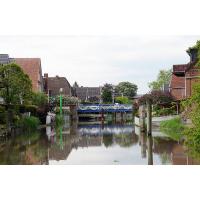 10200_7537 Drehbrücke über die Este bei Estebrügge. | Stadtteil Hamburg Cranz - Bezirk Hamburg Harburg - Lauf der Este im Alten Land